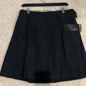 Burberry Brit Wool Pleated Skirt